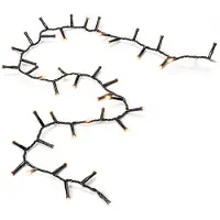 Konstsmide LED Clusterverlichting voor binnen -2100K Amber - 200 LEDs - 4,4 meter - IP20 - Kerstverlichting - Incl. transformator