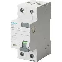 Siemens Aardlekschakelaar 2-polig 25 A 0.03 A 230 V Siemens 5SV3312-6