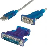 Value converter-kabel USB - serieel DB9, turkoois, 1,8 m