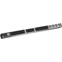 Bachmann BN0500 19" PDU 1HE 16xC13 4x geaard contact, vermogensmeting, aansluiting CEE 16A, blauw