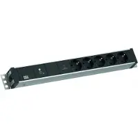 Bachmann 19" 1,5U 5xCEE7/3 1xGVS-Plus 2,0m CEE7/7