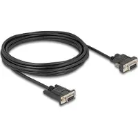DeLOCK Serial Cable RS-232 D-Sub9 female to D-Sub9 female Power Connection at Pin 9 5 m