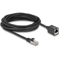 DeLOCK Network Extension Cable RJ45 plug to RJ45 jack Cat.6A S/FTP 5 m black