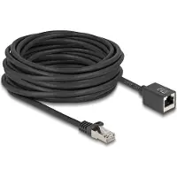 DeLOCK Network Extension Cable RJ45 plug to RJ45 jack Cat.6A S/FTP 10 m black