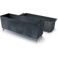 Prosperplast - Bloempot - - Urbi Case Beton Effect - Antraciet - 770x235x300mm