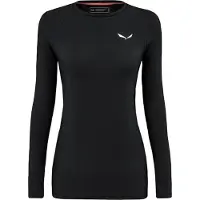 Salewa - Women's Cristallo Warm AMR L/S Tee - Merino-ondergoed 42, zwart