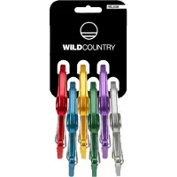 Wild Country - Helium 3.0 - Niet-beveiligde karabiner Rack 6-Pack, zwart