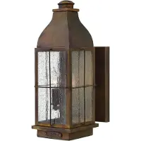 Elstead Lighting LED Wand Buitenlamp Bingham | 2X E14 Max 60W | IP44 | Dimbaar | Sienna