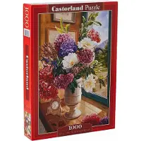 Castorland Still Life with Hydrangeas – Puzzel – 1.000 stukjes – Satijnen afwerking – Perfecte pasvorm – Europese kwaliteit