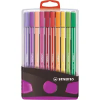 Stabilo Point 68 ColorParade viltstift lila/grijs (20 stuks)