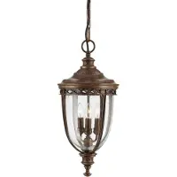 Elstead Lighting LED Buiten Hanglamp English Bridle | 3X E14 Max 60W | IP44 | Dimbaar | British Bronze