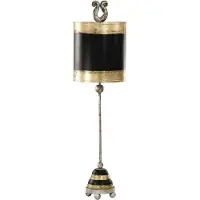 Flambeau LED Tafellamp Phoenician | 1X E27 Max 60W | Black, Gold & Silver Leaf