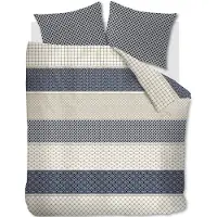Rivièra Maison Ropes dekbedovertrek - Eenpersoons - 140x200/220 - Marineblauw