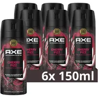 Axe Fine Fragrance Collection Cherry Fizz Premium deodorant bodyspray - 6 x 150 ml