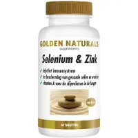 Golden naturals Selenium & Zink (60 tabletten)