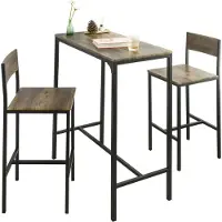 SoBuy OGT03-XL Bistroset met 2 krukken