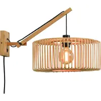 Good&Mojo Bamboe LED Wandlamp Bromo | 1X E27 Max 40W | Naturel