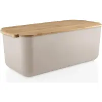 Eva Solo Broodtrommel met Deksel, Zandkleur, Kunststof, Bamboe, 42 x 19 x 16 cm -