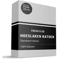 Fresh & Co Hoeslaken - Katoen - Lichtgrijs 160 x 200 cm