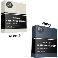 Fresh & Co Hoeslaken - Katoen - Navy 160 x 200 cm