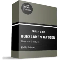 Fresh & Co Hoeslaken - Katoen - Truffel 90 x 210/220 cm