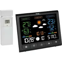 TFA-Dostmann CONTRAST 35.1171.01 Draadloos weerstation Verwachting voor 12 tot 24 uur Aantal sensoren max.: 3