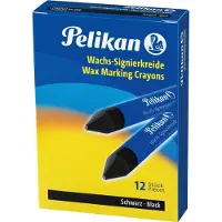 Pelikan merkkrijt 772 - Zwart - 12 stuks