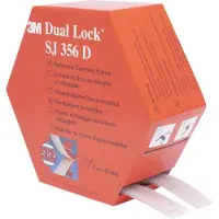 3M SJ 356D Dual Lock Klittenband Om vast te plakken Paddenstoel (l x b) 5000 mm x 25 mm Doorschijnend 1 paar