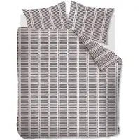 Vtwonen Stip and Stripe dekbedovertrek - Eenpersoons - 140x200/220 - Blush