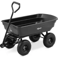 Hillvert tuinaanhanger - 300 kg - kantelbaar - 75 liter