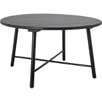 Creative Collection Lope eettafel, zwart, acacia
