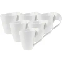 Villeroy & Boch 6x Villeroy & Boch Nieuwe golf, Kopje, Wit
