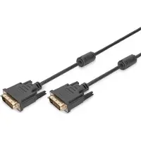 Digitus AK-320101-100-S DVI kabel 10 m DVI-D Zwart