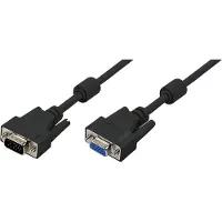 Logilink - VGA (D-Sub) naar VGA (D-Sub) female - 1.8 m - Zwart