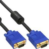 InLine S-VGA kabel Premium, 15-pins HD male / male, zwart, 15m