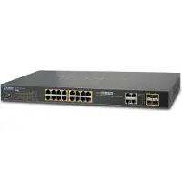 Planet Technology PLANET GSW-2620HP - Commutateur - 24 x 10/100/1000 (PoE+) + 2 x Gigabit SFP - de bureau, Montable sur rack - PoE+ (220 W)