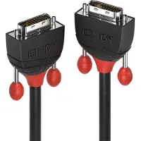Lindy 36252 DVI-kabel DVI Aansluitkabel DVI-D 24+1-polige stekker, DVI-D 24+1-polige stekker 2.00 m Zwart