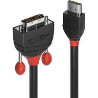 Lindy 36272 HDMI-kabel HDMI / DVI Adapterkabel HDMI-A-stekker, DVI-D 18+1-polige stekker 2.00 m Zwart