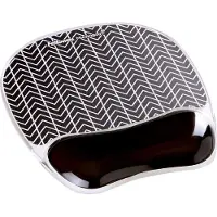 Fellowes Muismat met polssteun Photo Gel Zwart