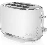 Swan FEARNE ST20010TEN (800 W, lichtkleurige batterij), Broodrooster, Zilver