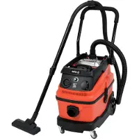 YATO YT-85715, 1600 W, geschikt voor droog en nat gebruik, stofzuiger met stofzak, 30 liter, voorzien van filter, kleur: zwart, accentkleur: oranje