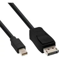 InLine Mini DisplayPort - DisplayPort kabel | DP1.2 (4K 60Hz) | HBR2 (21.6Gbit/s) | zwart | 5 meter