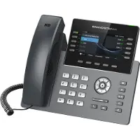 Grandstream Networks GRP2615, 10 lijntoetsen, 16 SIP, LCD TFT, RJ-9, USB, Bluetooth, Wi-Fi, PoE DC, ., Telefoon, Grijs, Zwart
