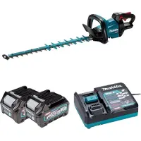 Makita Accu-heggenscharen 40V Max 60cm UH008GD201, inclusief 2 accu's van 2,5Ah