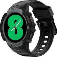 Spigen Rugged Armor Pro Case voor de Samsung Galaxy Watch 4 / 5 - 44 mm - Charcoal Gray