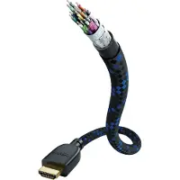 Inakustik 00423520 - HDMI Kabel - 300cm - Blauw Zwart