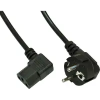 Akyga Strom Anschlusskabel [1x Kaltgeräte-Buchse C13 - 1x Schutzkontakt-Stecker]