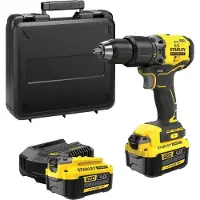 Stanley Accuboormachine met klopfunctie zonder snoer - 18V - FATMAX V20 - SFMCD715M2K-QW - Borstelloos - 60Nm - 2 accu's 4 Ah + oplader