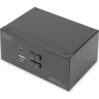 Digitus DS-12862 KVM-switch 2 poorten DisplayPort 3840 x 2160 Pixel