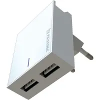 Swissten 3A Dual Travel Charger - 22043000 + Type-C USB Cable - White